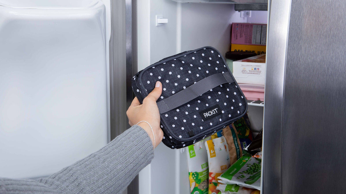 freezable-breastmilk-and-formula-cooler-e6 freezable-breastmilk-formula-cooler-polka-dots-freezer.jpg