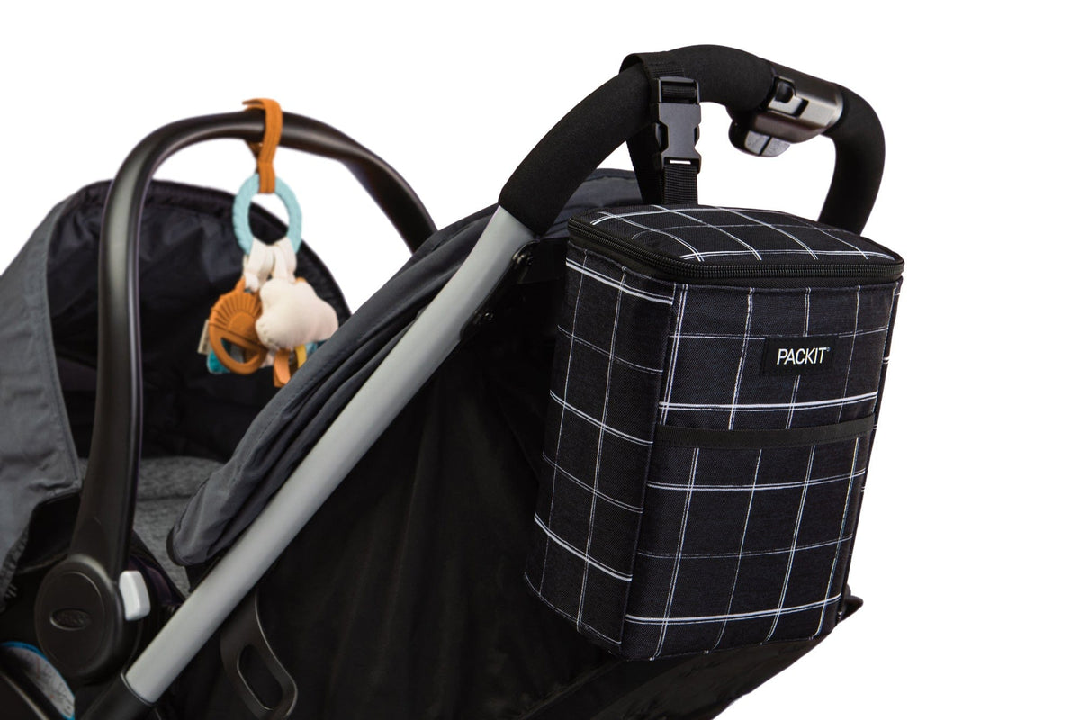 freezable-double-baby-bottle-bag-f7 freezable-double-baby-bottle-bag-black-grid-lifestyle-stroller.jpg